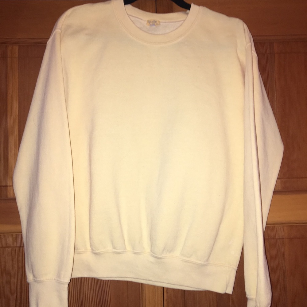 Light yellow Brandy Melville sweatshirt